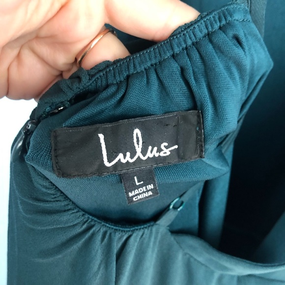 Lulus Mythical Kind of Love Maxi Dress Dark Green - Picture 6 of 8